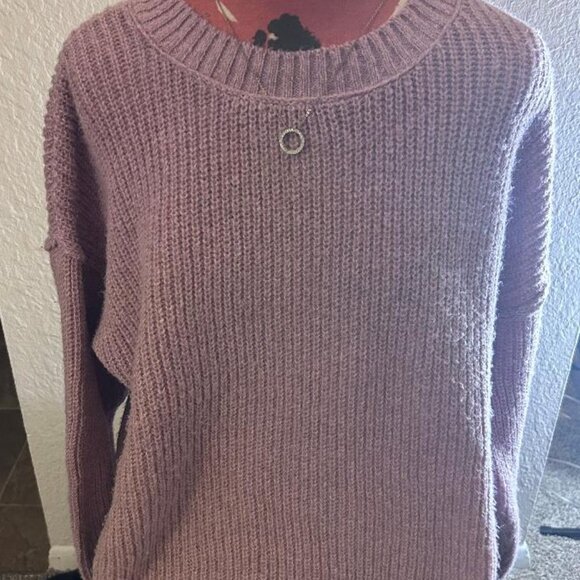 So Oversized Knit Sweater in Lilac Size XXL - Picture 2 of 7